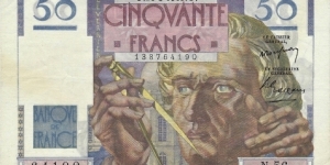 FRANCE 50 Francs
1947 Banknote
