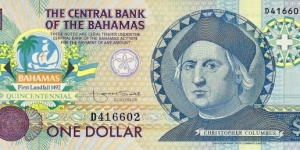 BAHAMAS 1 Dollar
1992 Banknote