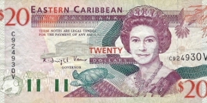 EAST CARIBBEAN STATES
20 Dollars
1994 Banknote