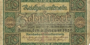 GERMANY 5 Mark
1920 Banknote