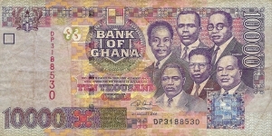 GHANA 10,000 Cedis
2003 Banknote