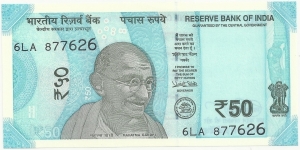 India-BN 50 Rupees 2018-New Serie Banknote