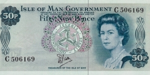 ISLE OF MAN
50 New Pence
1979 Banknote