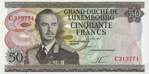 LUXEMBOURG 50 Francs
1972 Banknote