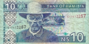 NAMIBIA 10 Dollars
2001 Banknote