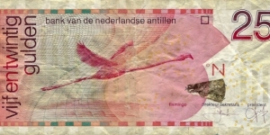 NETHERLANDS ANTILLES
25 Gulden
2008 Banknote