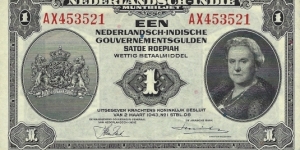 NETHERLANDS INDIES
1 Gulden
1943 Banknote