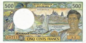 NEW CALEDONIA
500 Francs
1989 Banknote