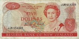 NEW ZEALAND 5 Dollars
1992 Banknote