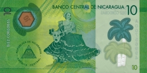 NICARAGUA 10 Cordobas
2014 Banknote
