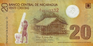 NICARAGUA 20 Cordobas
2007 Banknote