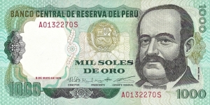 PERU 1000 Soles De Oro
1979 Banknote