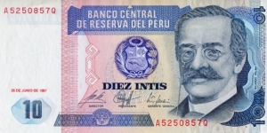 10 Peruvian inti Banknote
