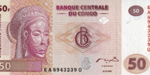 50 FC - Congolese franc Banknote