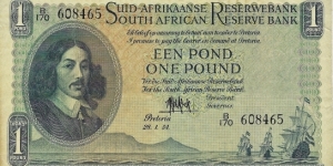 SOUTH AFRICA 1 Pound
1954 Banknote