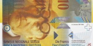 SWITZERLAND 10 Francs
1995 Banknote