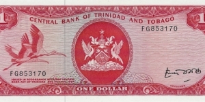 TRINIDAD AND TOBAGO
1 Dollar 1985 Banknote