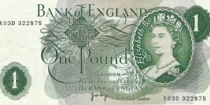 UNITED KINGDOM
1 Pound 1970 Banknote