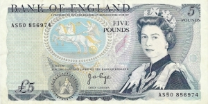 UNITED KINGDOM
5 Pounds 1973 Banknote