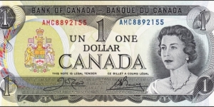 
1 $ - Canadian dollar Banknote