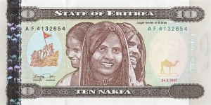 10 Nfk - Eritrean nakfa Banknote