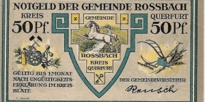 50 Pfennig Rossbach II  Banknote