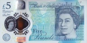 
5 £ - British pound sterling
Polymer Banknote