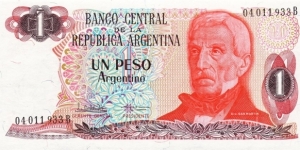 1 $a - Argentine peso argentino Banknote