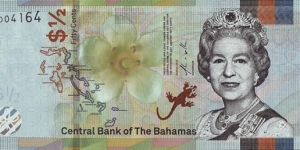 The Bahamas 2019 1/2 Dollar (50 Cents). Banknote