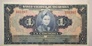 1 Cordoba Nicaragua Banknote