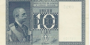10 Lire-pk 25 c Banknote