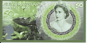 ALDABRA ISLAND - 50 Dollars - pk NL - Pivate Issue - Polymer - Fantasy Bank - Not Legal Tender  Banknote