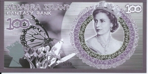 ALDABRA ISLAND - 100 Dollars - pk NL - Pivate Issue - Polymer - Fantasy Bank - Not Legal Tender  Banknote
