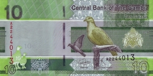 The Gambia 2019 10 Dalasis. Banknote