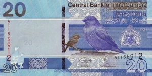 The Gambia 2019 20 Dalasis. Banknote