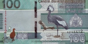 The Gambia 2019 100 Dalasis. Banknote