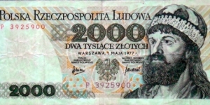 Poland 2000 złotych Banknote