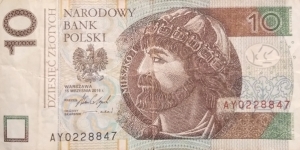 Poland 10 Złotych
AY 0228847 Banknote