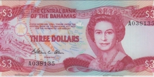 P-44 Three Dollars (It is Gem UNC) Banknote