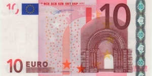 P-2x 10 Euros Banknote