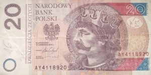 Poland 20 Złotych
AY 4118920 Banknote