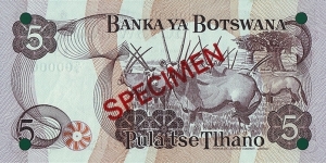 Banknote from Botswana