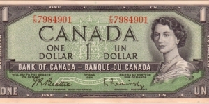 Modified BC-37b F/N $1 Change-over prefix Banknote