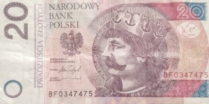 Poland 20 Złotych
BF 0347475 Banknote