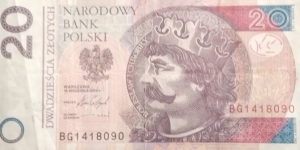 Poland 20 Złotych
BG 1418090 Banknote