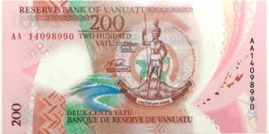 200 Vatu (Polymer Issue) Banknote