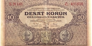 10 Korun
(Czechoslovakia 1927) Banknote
