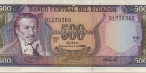 P-124 500 Sucres Banknote