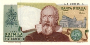 P-103a 2000 Lira Banknote