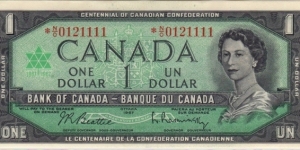 BC-45bA $1 Centennial Replacement Banknote